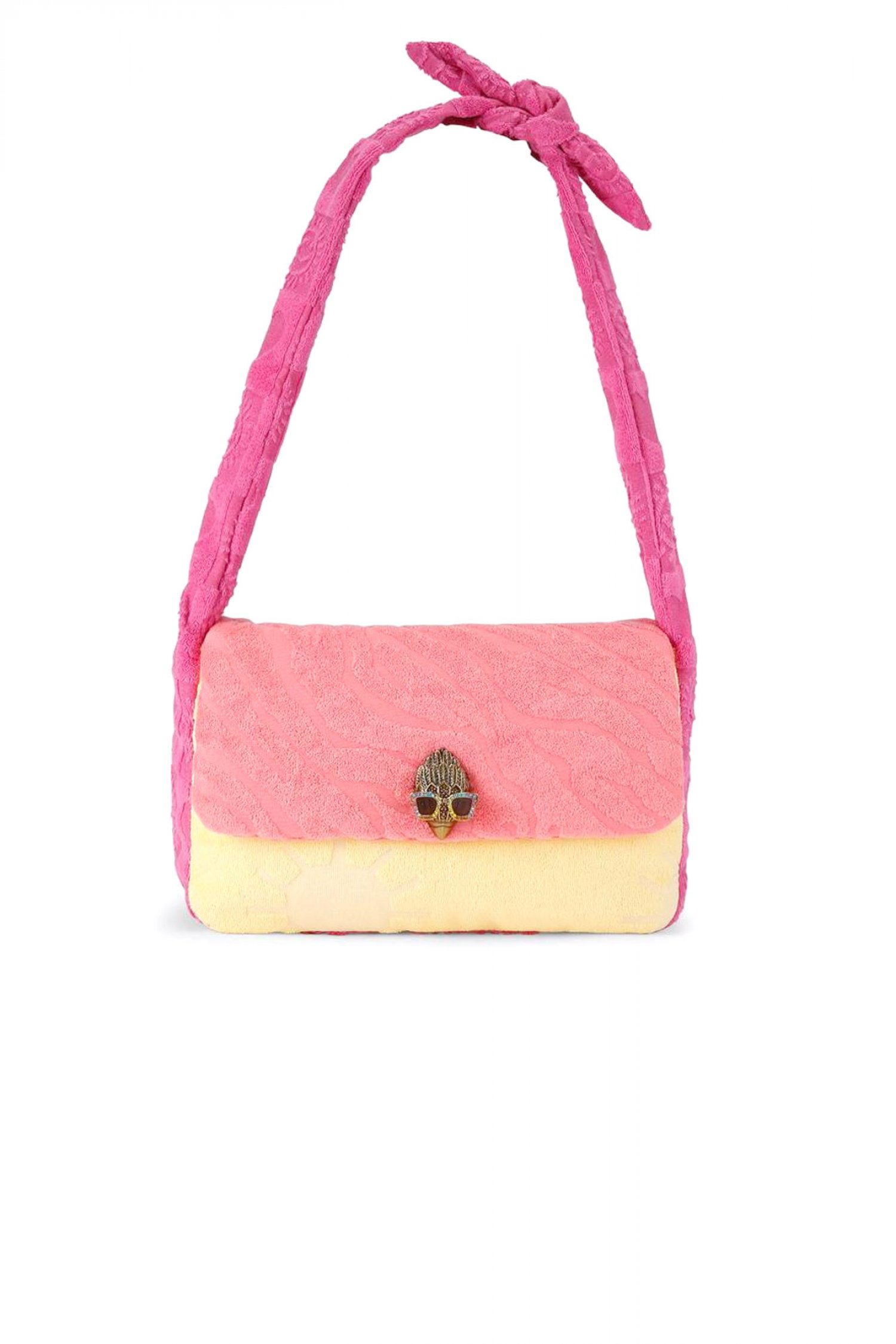 KURT GEIGER ΤΣΑΝΤΑ ΩΜΟΥ ΚENSINGTON KNOT SHOULDER ΑΝΑΓΛΥΦΑ ΣΧΕΔΙΑ LOGO ΠΟΛΥΧΡΩΜΟ