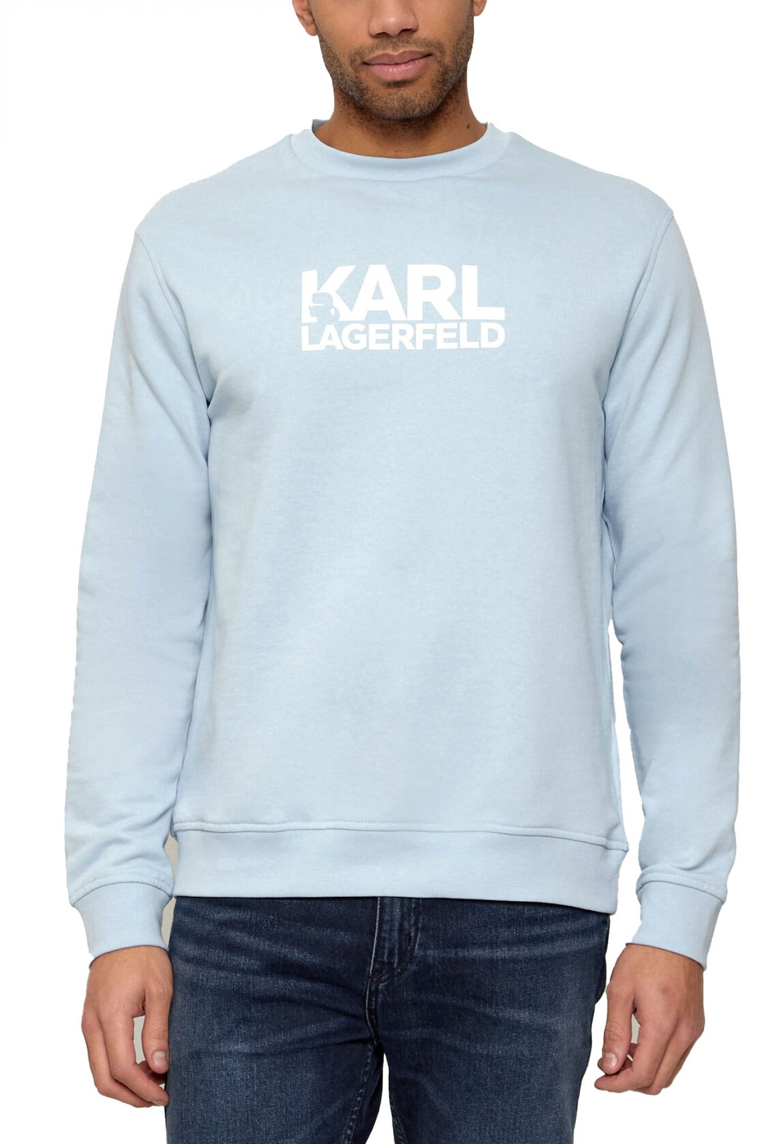 KARL LAGERFELD ΦΟΥΤΕΡ CREW NECK LOGO ΣΙΕΛ