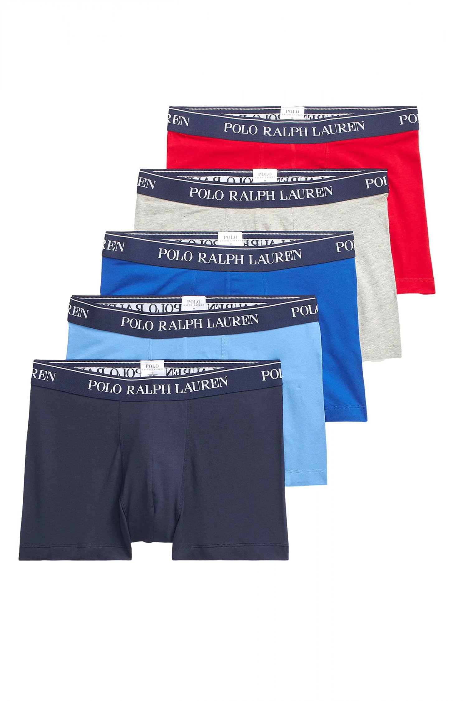 RALPH LAUREN UNDERWEAR ΕΣΩΡΟΥΧO ΣΕΤ BOXER 5-PACK MULTI ΚΟΚΚΙΝΟ-ΓΚΡΙ-ΜΠΛΕ
