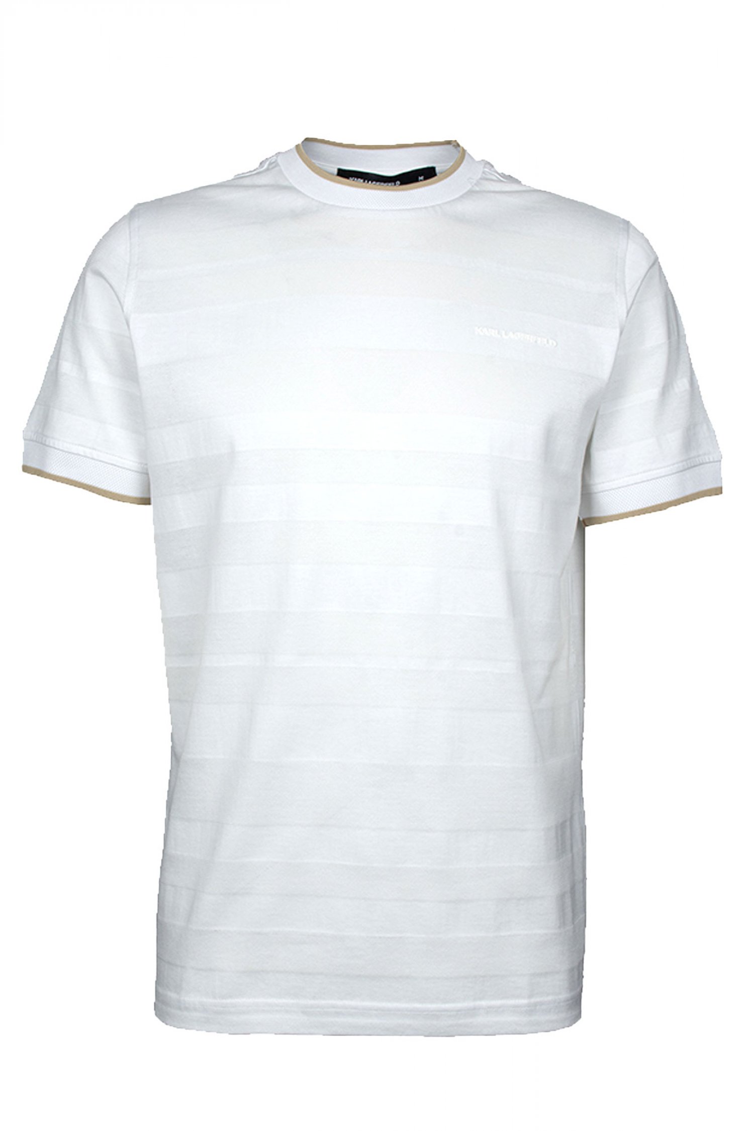 KARL LAGERFELD T-SHIRT LOGO ΛΕΥΚΟ-ΧΡΥΣΟ