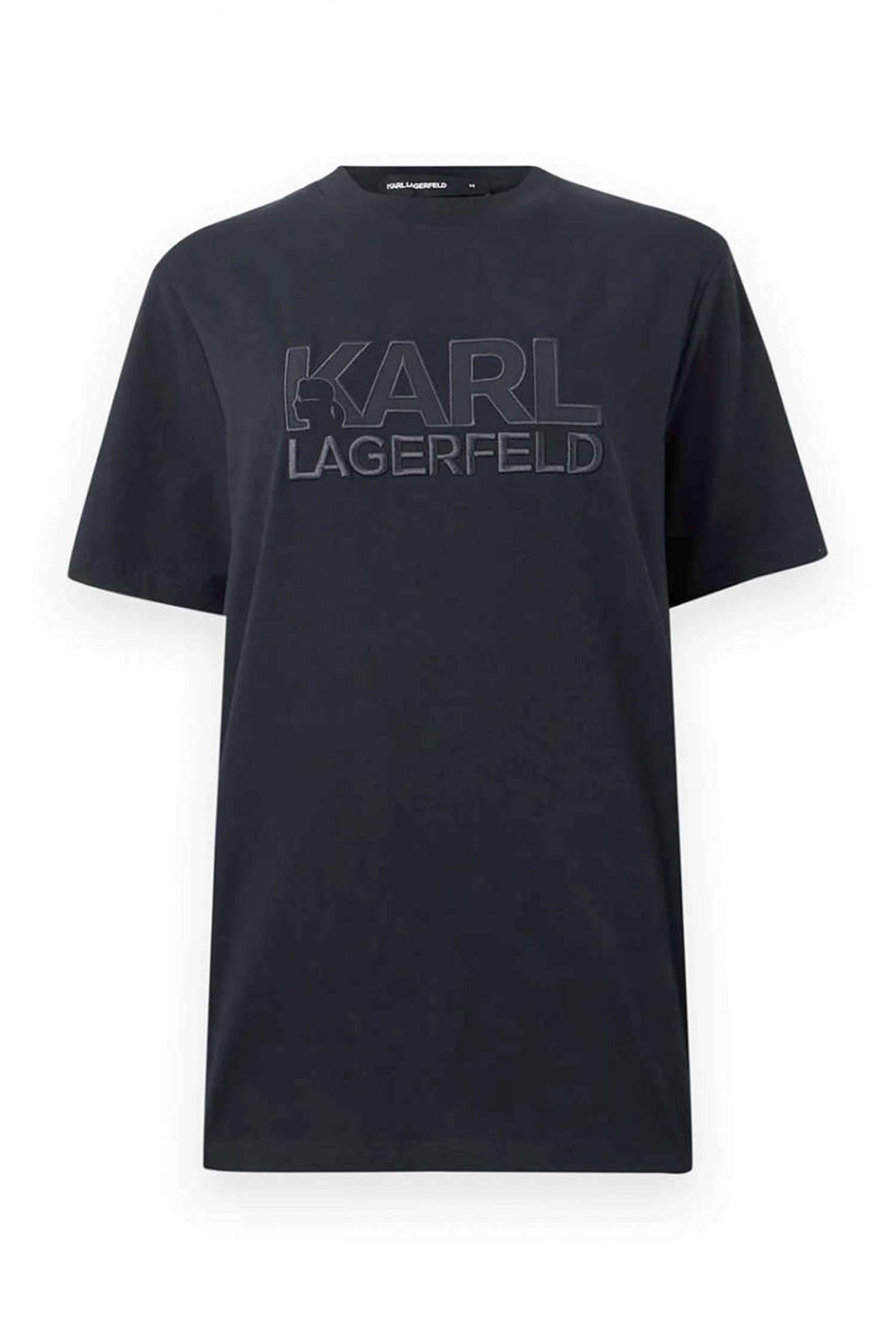 KARL LAGERFELD T-SHIRT LOGO ΜΠΛΕ