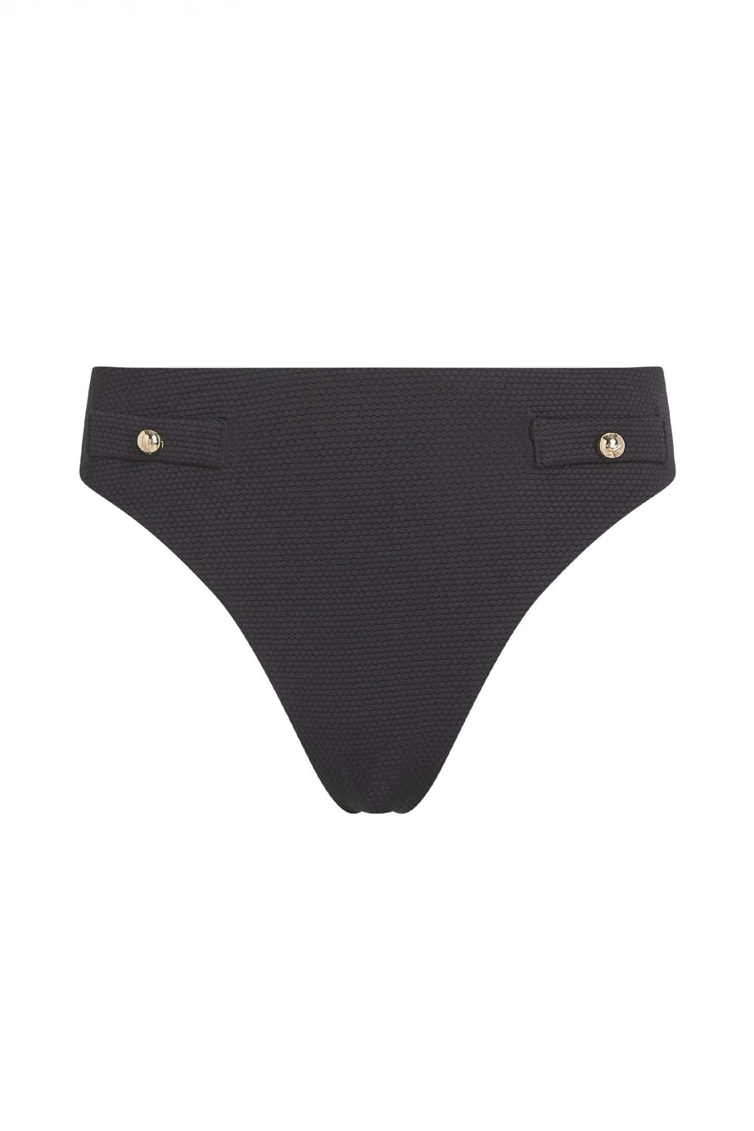 KARL LAGERFELD ΜΑΓΙΩ BIKINI BOTTOM HOTEL HW CHEEKY LOGO ΜΑΥΡΟ