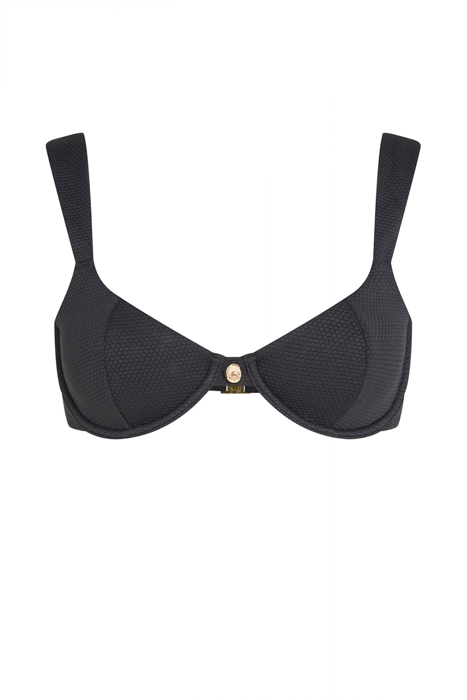 KARL LAGERFELD ΜΑΓΙΩ BIKINI TOP HOTEL UNDERWIRE LOGO ΜΑΥΡΟ