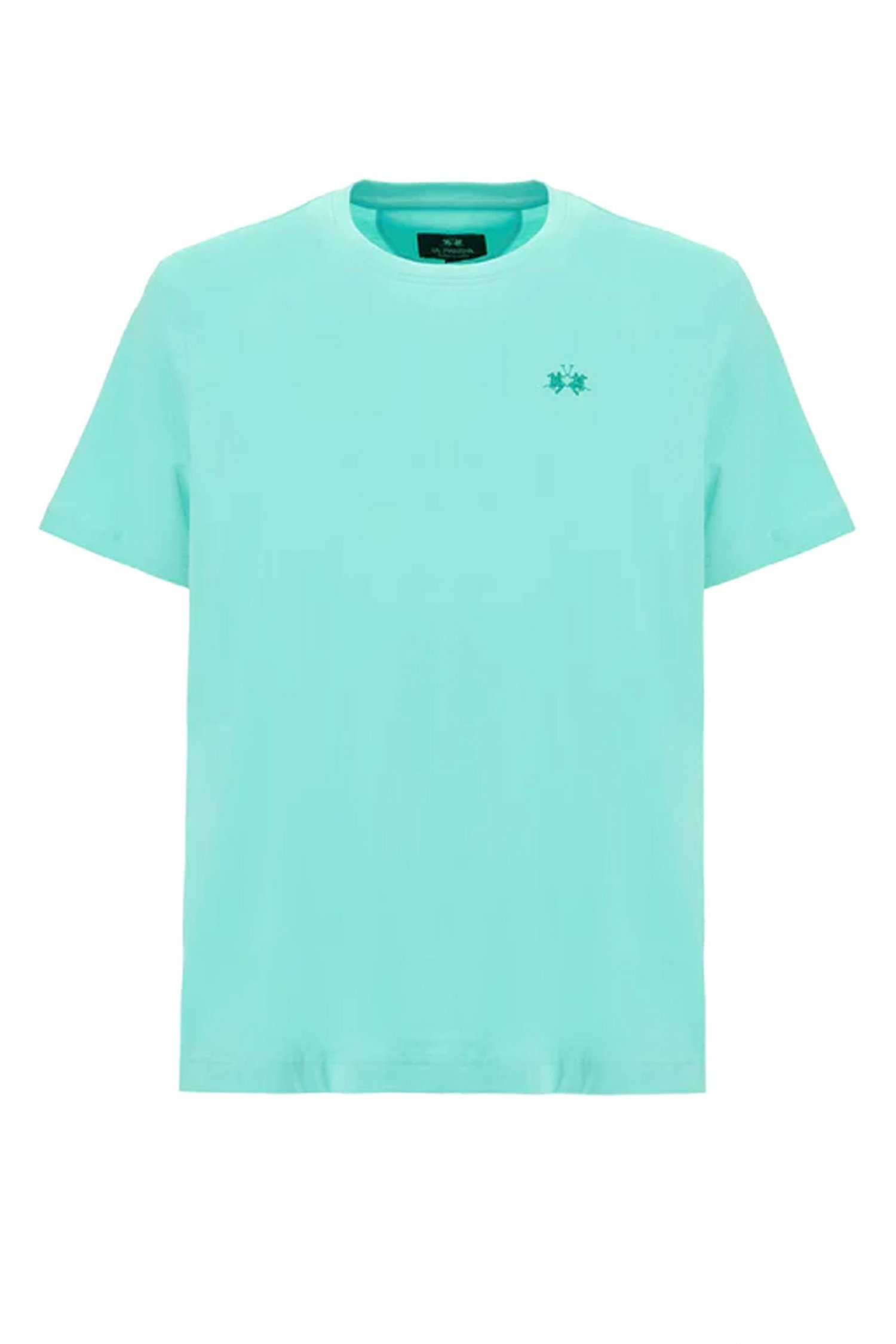 LA MARTINA T-SHIRT CREW NECK REGULAR FIT LOGO ΜΕΝΤΑ