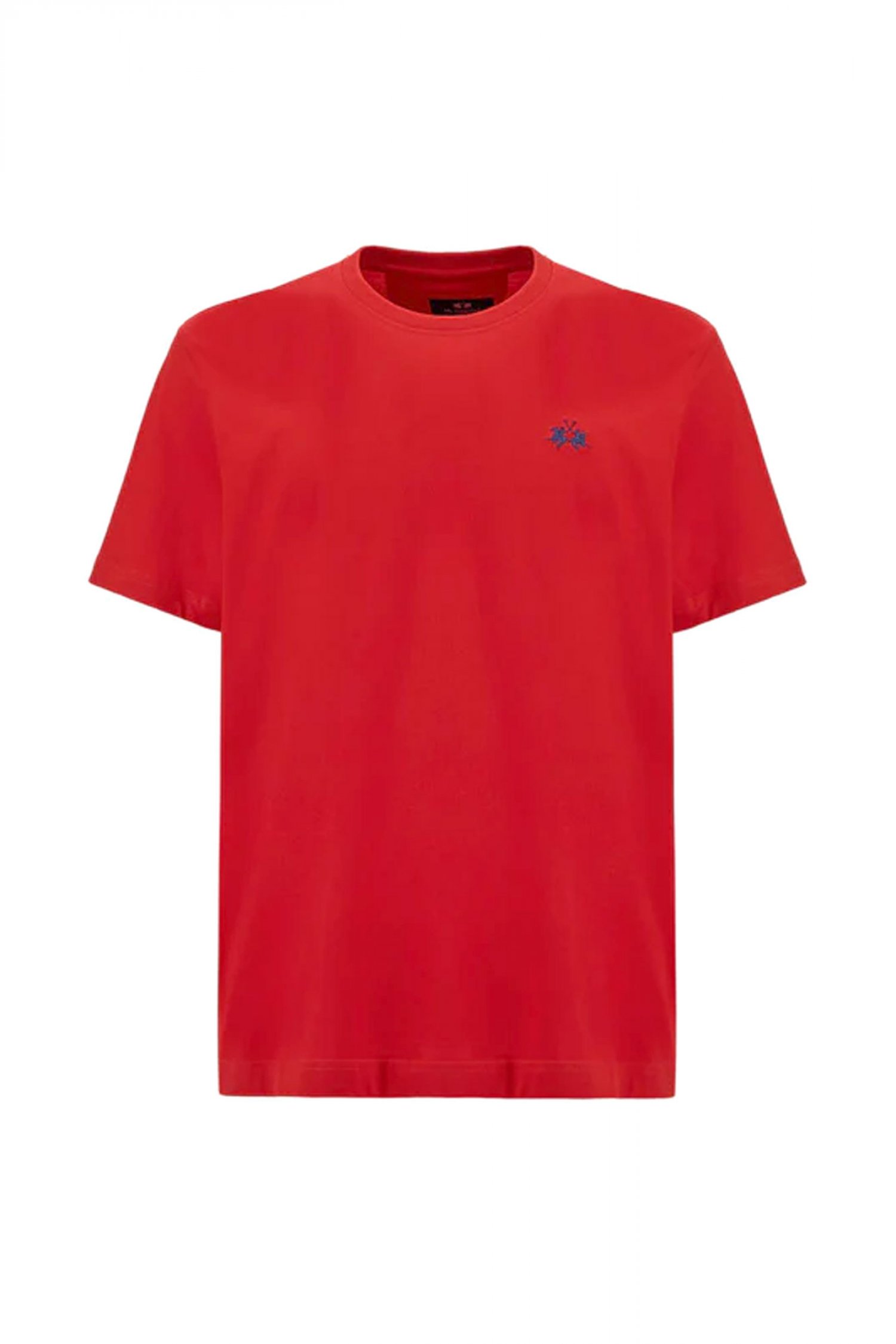 LA MARTINA T-SHIRT CREW NECK REGULAR FIT LOGO ΚΟΚΚΙΝΟ
