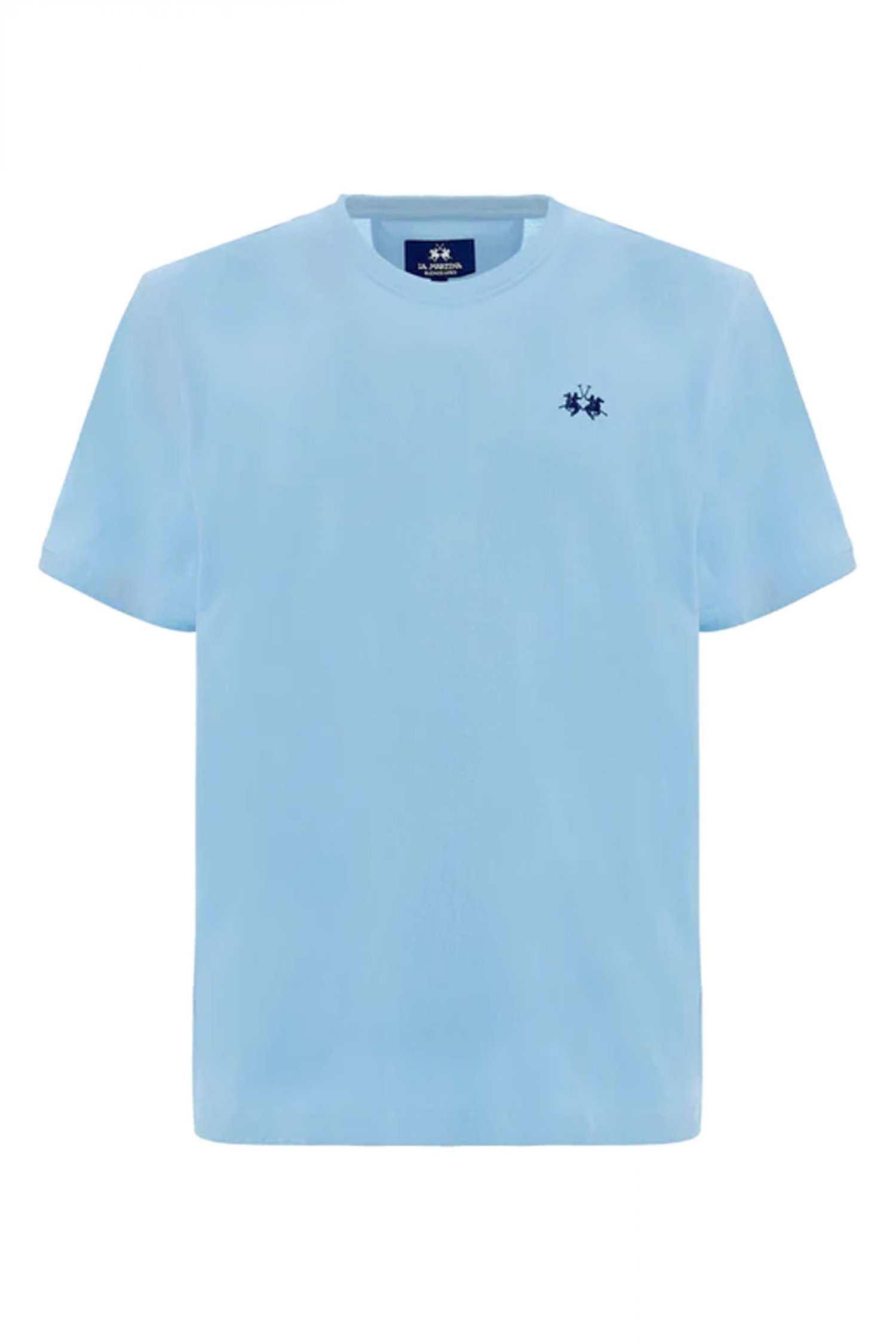 LA MARTINA T-SHIRT CREW NECK REGULAR FIT LOGO ΣΙΕΛ