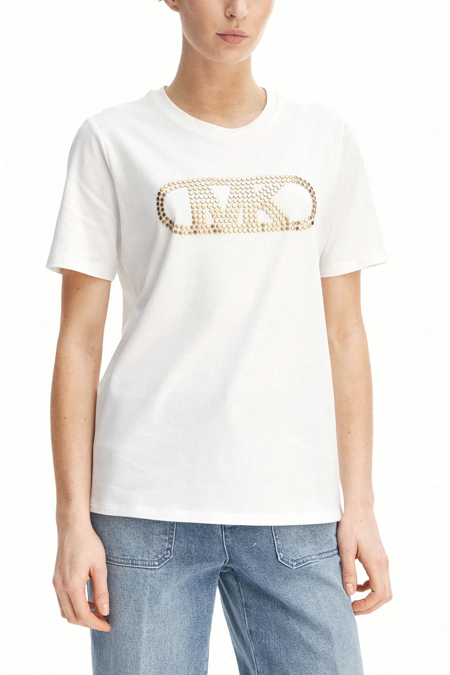MICHAEL KORS T-SHIRT LOGO ΤΡΟΥΚΣ ΛΕΥΚΟ