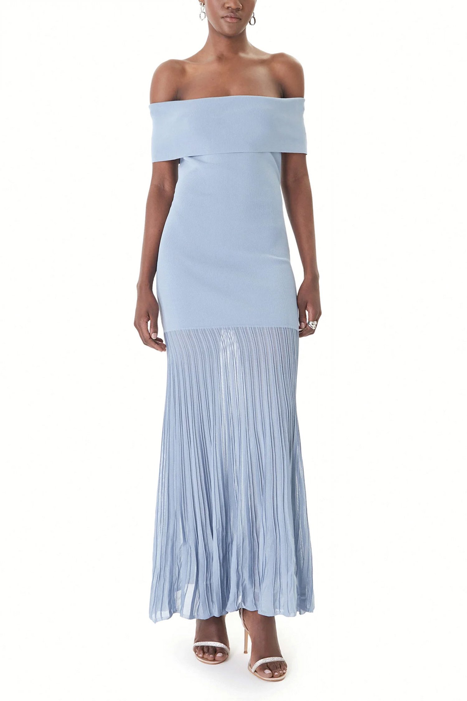 MICHAEL KORS ΦΟΡΕΜΑ MAXI C-THRU ΤΕΛΕΙΩΜΑ ΠΛΙΣΕ ΣΙΕΛ