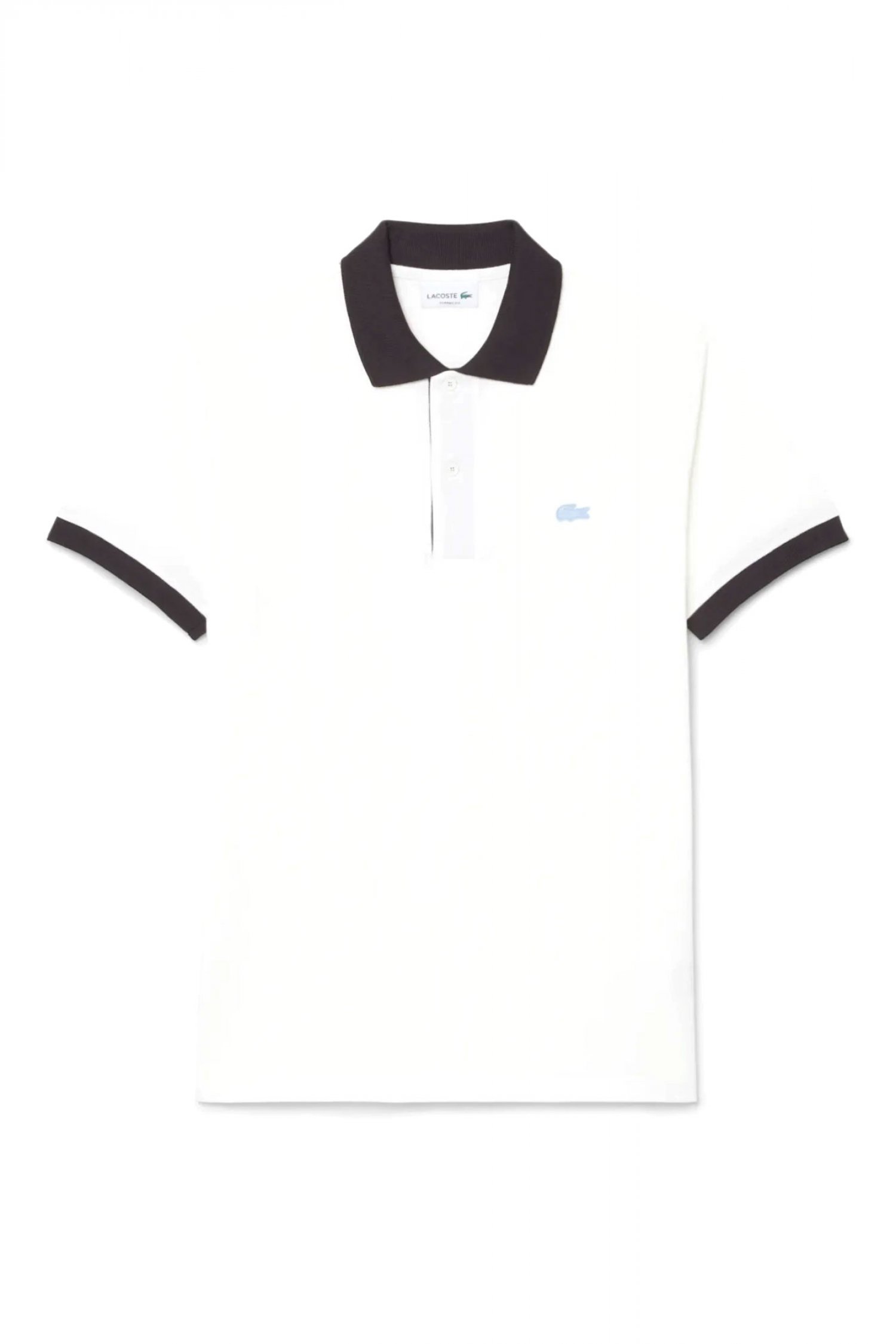 LACOSTE POLO CLASSIC FIT LOGO ΛΕΥΚΟ-ΚΑΦΕ