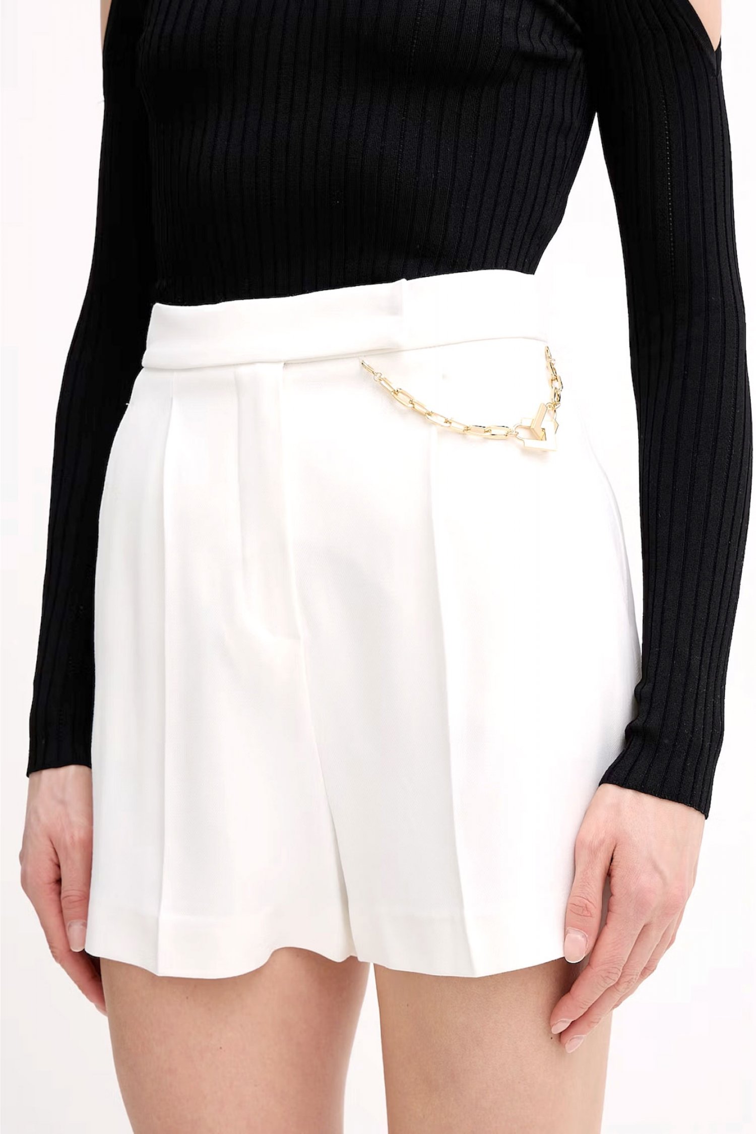 ELISABETTA FRANCHI ΣΟΡΤΣ ΠΙΕΤΑ ΑΠΟΣΠΩΜΕΝΗ ΑΛΥΣΙΔΑ ΧΡΥΣΗ ΤΣΕΠΕΣ ΛΕΥΚΟ