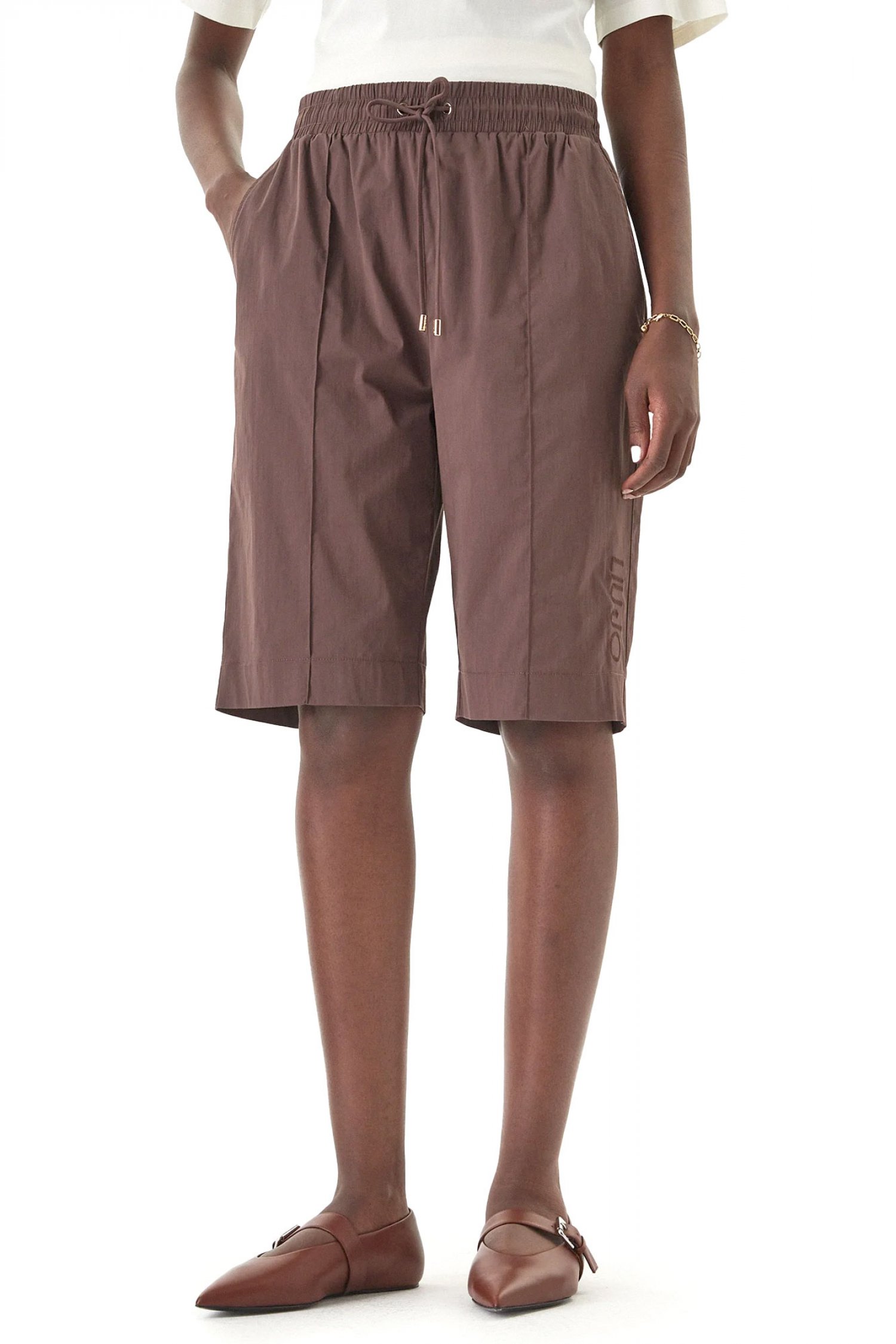 LIU-JO LIU-JO ΒΕΡΜΟΥΔΑ ΛΑΣΤΙΧΟ ΜΕΣΗ ΤΣΕΠΕΣ LOGO ΚΑΦΕ