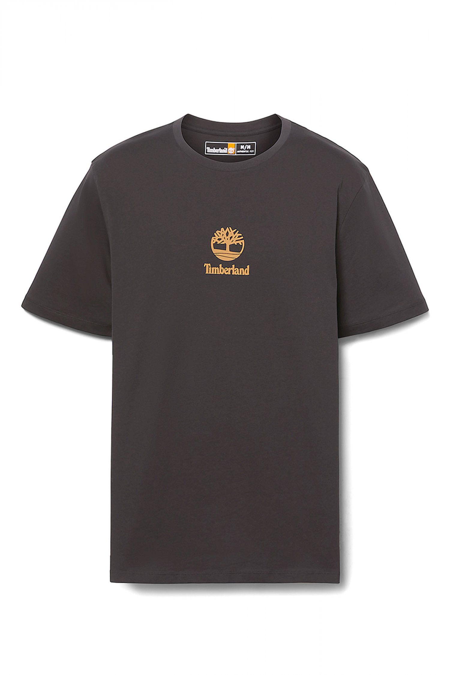 TIMBERLAND T-SHIRT AUTHENTIC FIT LOGO ΜΑΥΡΟ