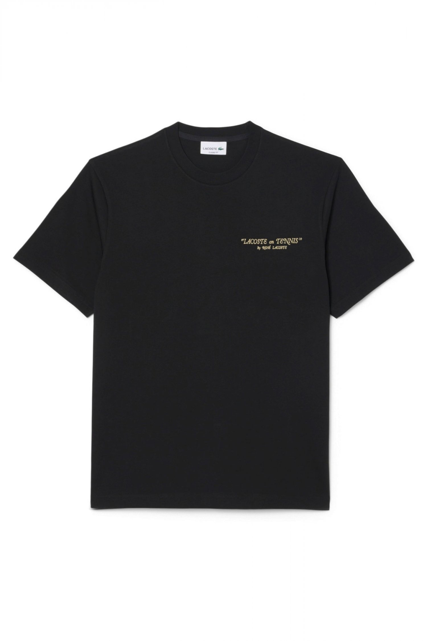 LACOSTE T-SHIRT CLASSIC FIT LOGO ΜΑΥΡΟ