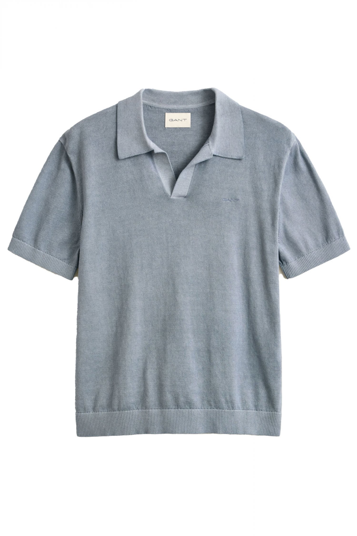 GANT ΠΟΥΛΟΒΕΡ POLO SUNFADED SS DENIM ΜΠΛΕ