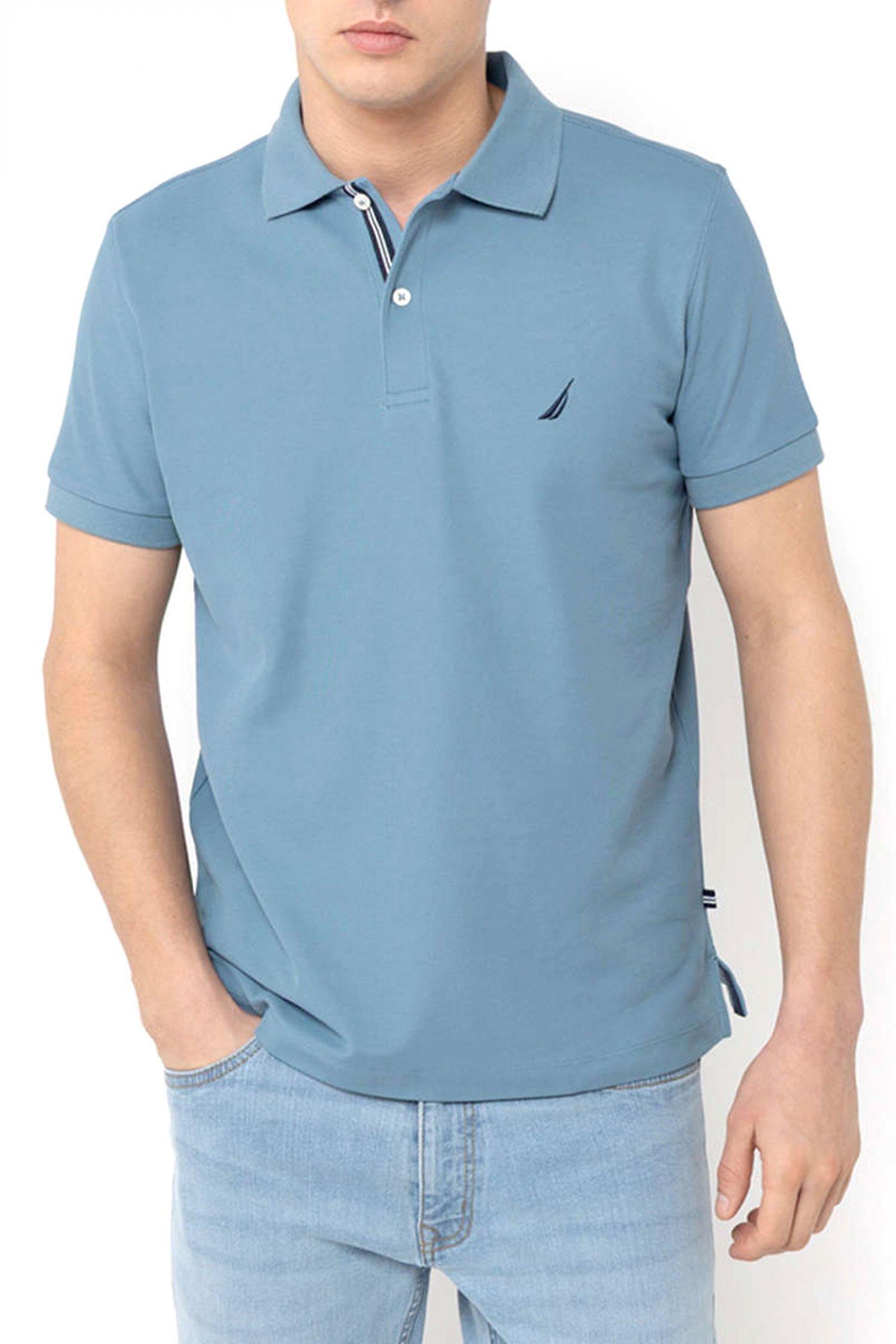 NAUTICA PERFORMANCE POLO CLASSIC FIT ΡΑΦ ΜΠΛΕ