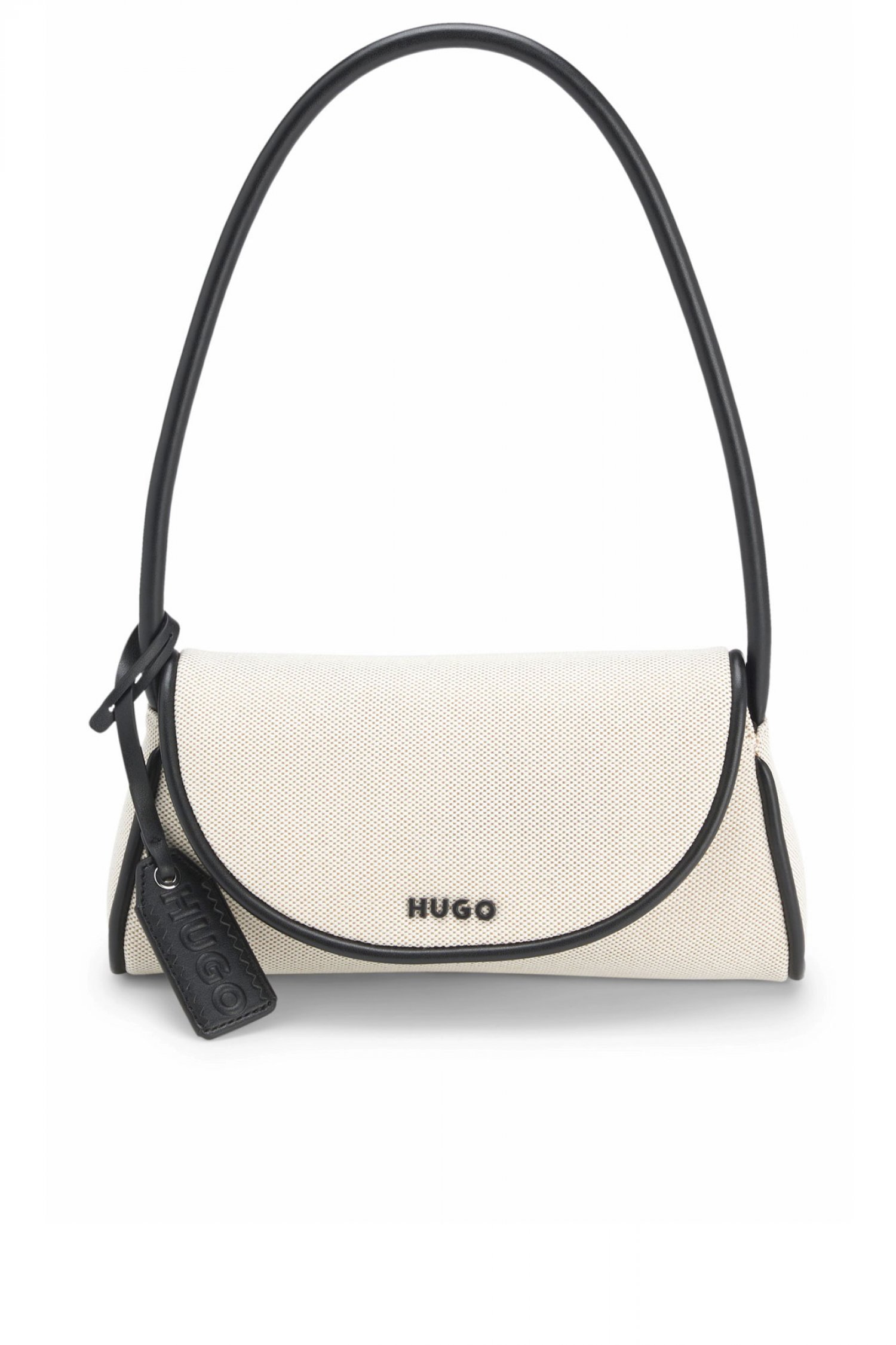 HUGO HUGO ΤΣΑΝΤΑ ΩΜΟΥ JODI C_SHOULDER BAG LOGO ΕΚΡΟΥ