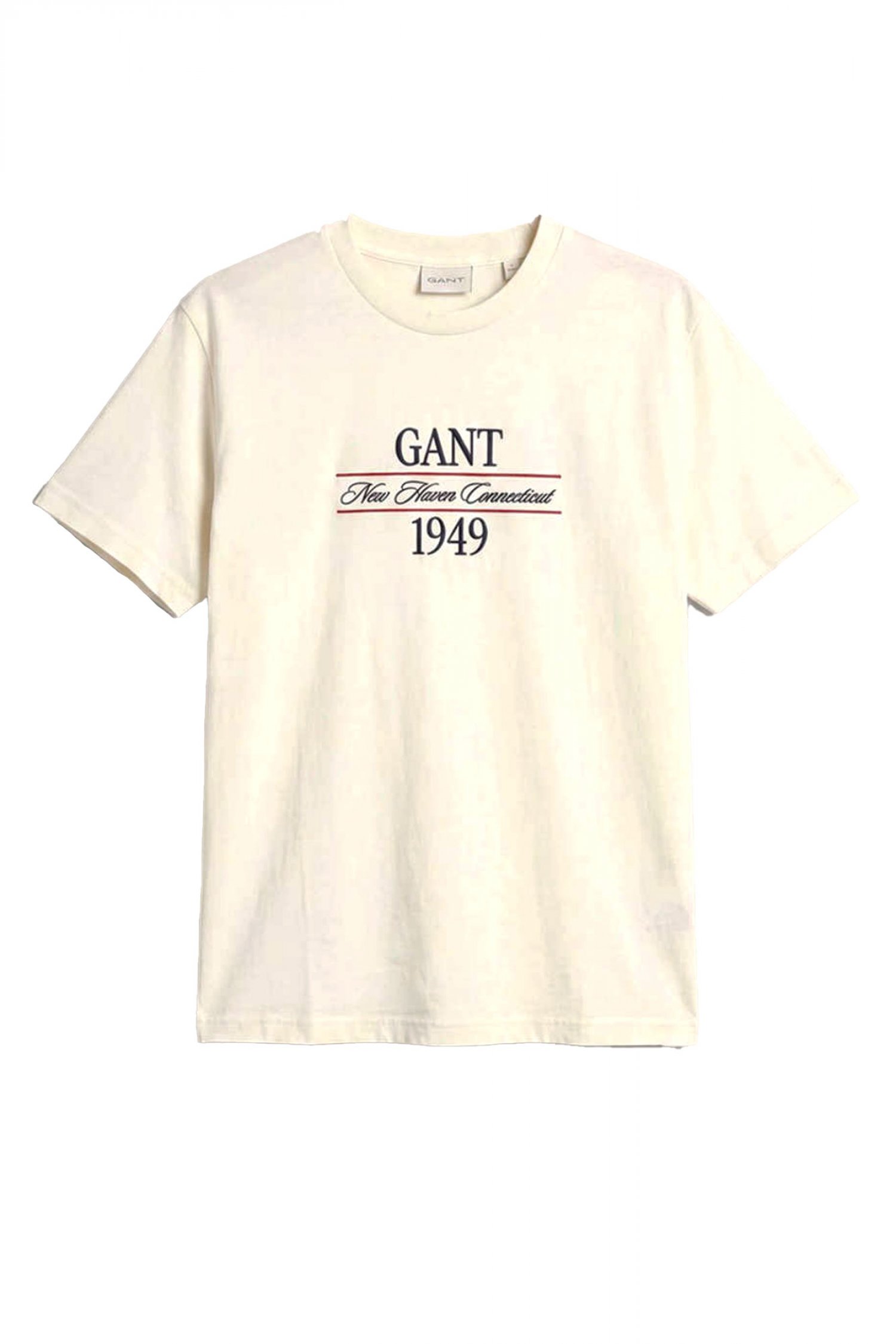 GANT T-SHIRT GRAPHIC LOGO ΚΡΕΜ