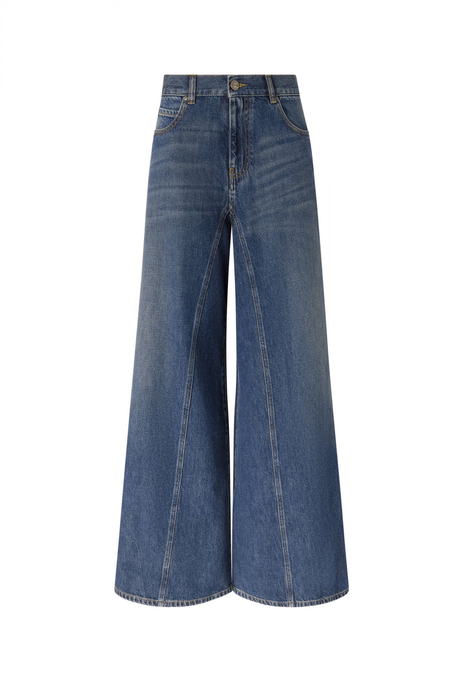 PINKO ΠΑΝΤΕΛΟΝΙ JEANS WINONA WIDE LEG TROUSER ΜΠΛΕ