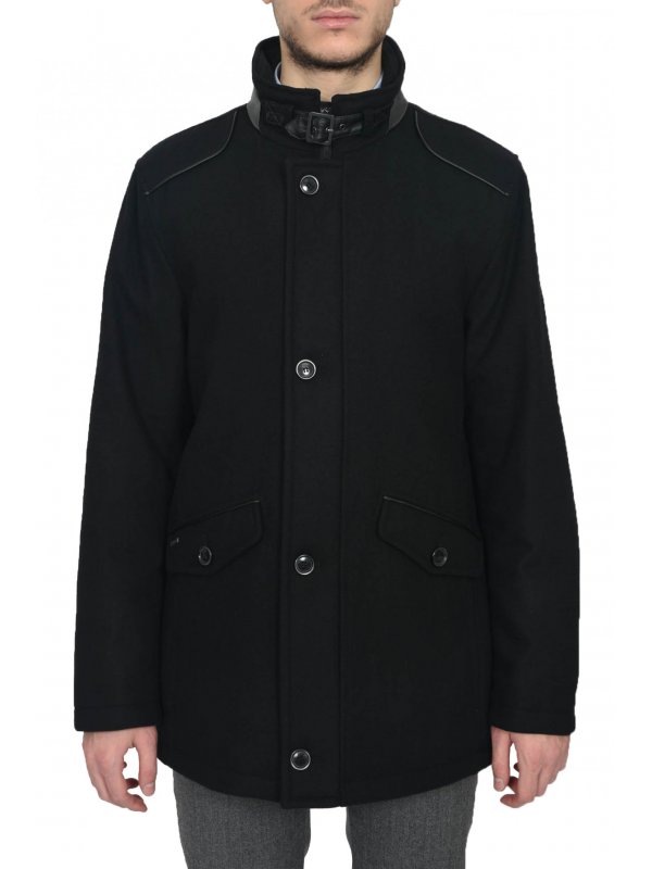 DANIEL HECHTER JACKET HALF COAT BLACK - 15167 37280 90 | Gruppo