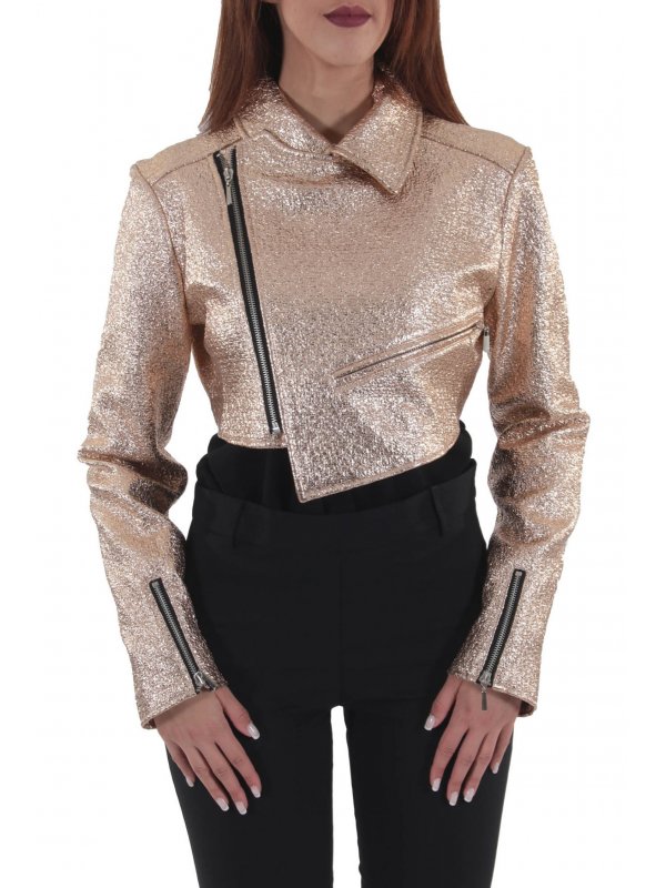 TWINS ΜΠΟΥΦΑΝ CROPPED ΛΟΞΟ ΦΕΡΜΟΥΑΡ ΧΡΥΣΟ