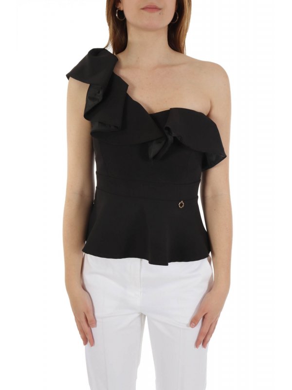 RELISH TOP MELINA ΕΝΑΣ ΩΜΟΣ ΒΟΛΑΝ ΜΑΥΡΟ