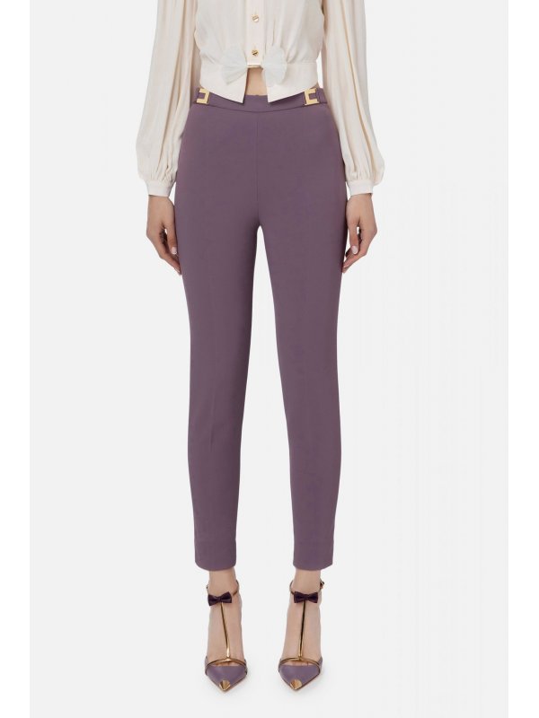 ELISABETTA FRANCHI ΠΑΝΤΕΛΟΝΙ ΨΗΛΟΜΕΣΟ ΧΡΥΣΗ ΛΕΠΤΟΜΕΡΕΙΑ ΜΕΣΗ ΜΩΒ