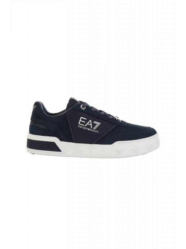 ARMANI 7 ΠΑΠΟΥΤΣΙΑ SNEAKERS LOGO ΜΠΛΕ