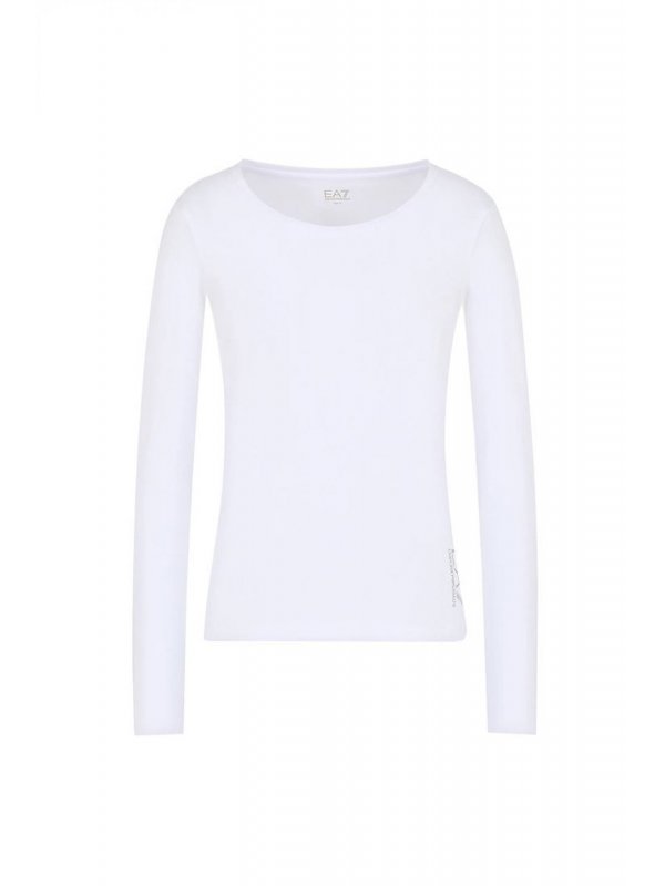 EMPORIO ARMANI 7 ΜΠΛΟΥΖΑ LOGO ΛΕΥΚΟ