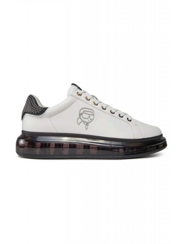 KARL LAGERFELD ΠΑΠΟΥΤΣΙΑ SNEAKERS KAPRI KUSHION PLEXI NFT ΛΕΥΚΟ-ΜΑΥΡΟ
