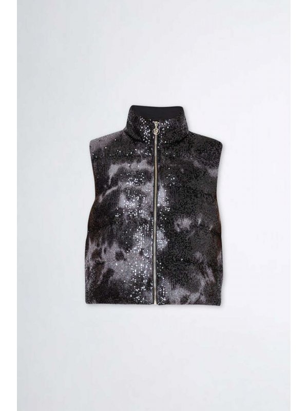 LIU JO ΜΠΟΥΦΑΝ ΑΜΑΝΙΚΟ ΠΑΓΕΤΑ ΜΑΥΡΟ-ΓΚΡΙ