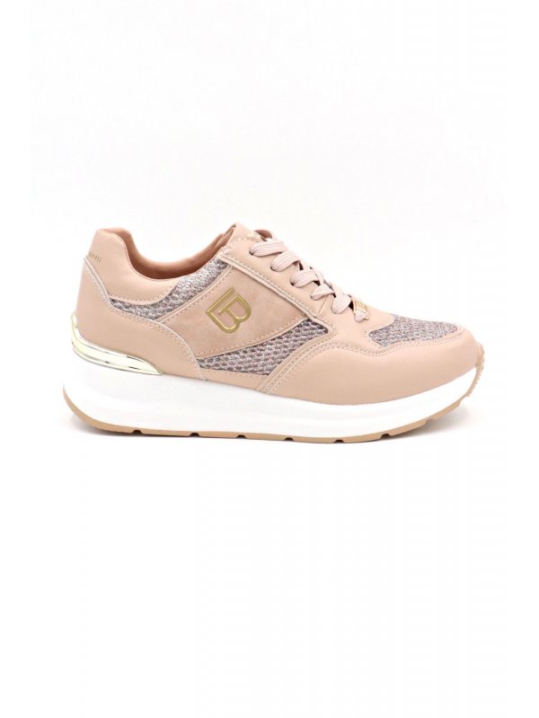 LAURA BIAGIOTTI ΠΑΠΟΥΤΣΙΑ SNEAKERS ΣΤΡΑΣ LOGO MΠΕΖ