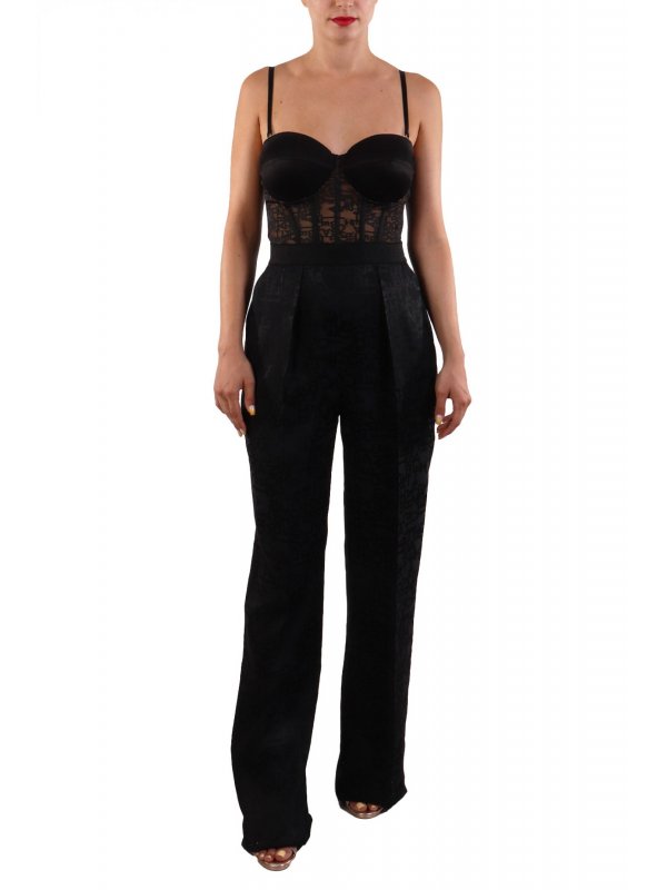 ELISABETTA FRANCHI ΟΛΟΣΩΜΗ ΦΟΡΜΑ ΚΟΡΣΕΣ ΔΑΝΤΕΛΑ LOGO ΜΑΥΡΟ