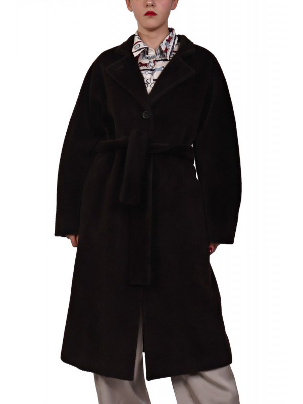 MARELLA ΠΑΛΤΟ OFANTO ΜΑΛΛΙΝΟ ΜΑΟ ΓΙΑΚΑΣ ΜΑΥΡΟ