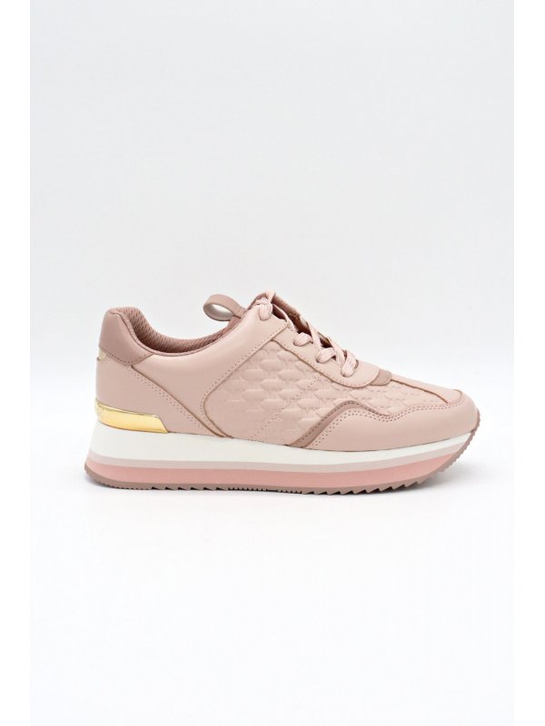 MICHAEL KORS ΠΑΠΟΥΤΣΙΑ SNEAKERS RAINA TRAINER ANAΓΛΥΦΟ LOGO ΡΟΖ