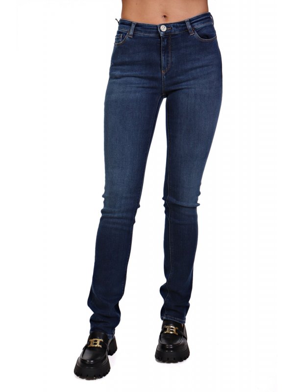 EMPORIO ARMANI JEANS ΠΑΝΤΕΛΟΝΙ REGULAR FIT ΠΕΝΤΑΤΣΕΠΟ ΜΠΛΕ