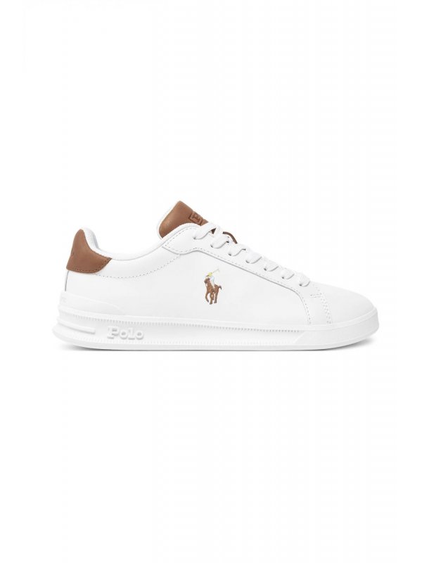 RALPH LAUREN ΠΑΠΟΥΤΣΙΑ SNEAKERS HRT CT II-SK-ΑΤΗ TAMΠΑ ΛΕΠΤΟΜΕΡΕΙΕΣ LOGO ΛΕΥΚΟ