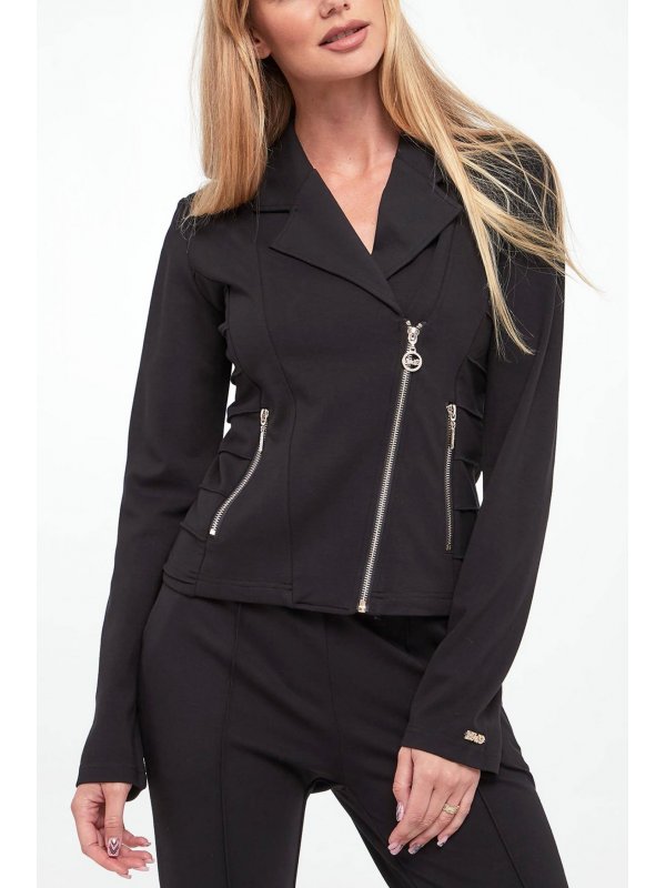 LIU JO ΣΑΚΑΚΙ JERSEY ΦΕΡΜΟΥΑΡ ΤΣΕΠΕΣ ΜΑΥΡΟ