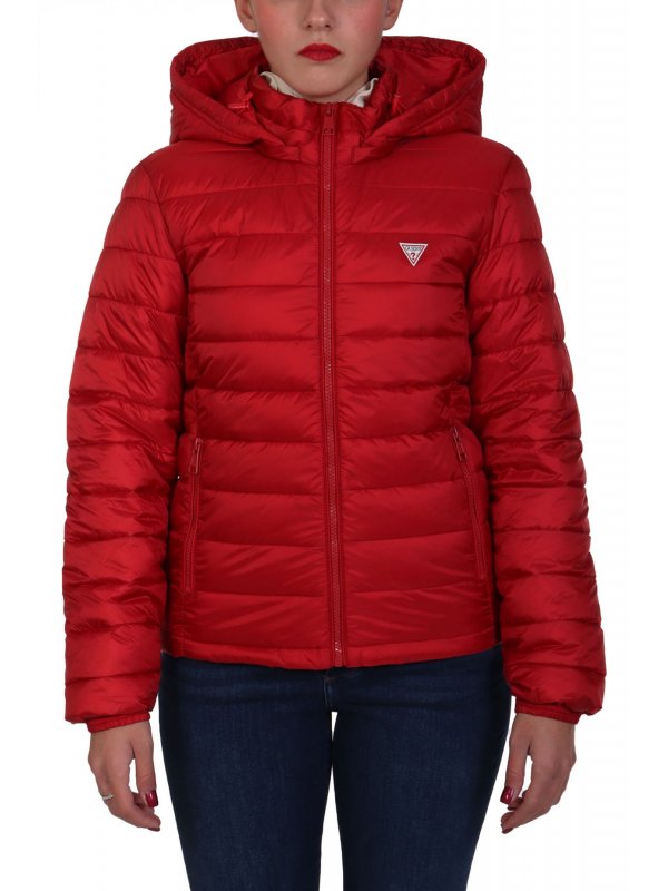 GUESS JEANS ΜΠΟΥΦΑΝ ΦΟΥΣΚΩΤΟ ΚΟΚΚΙΝΟ