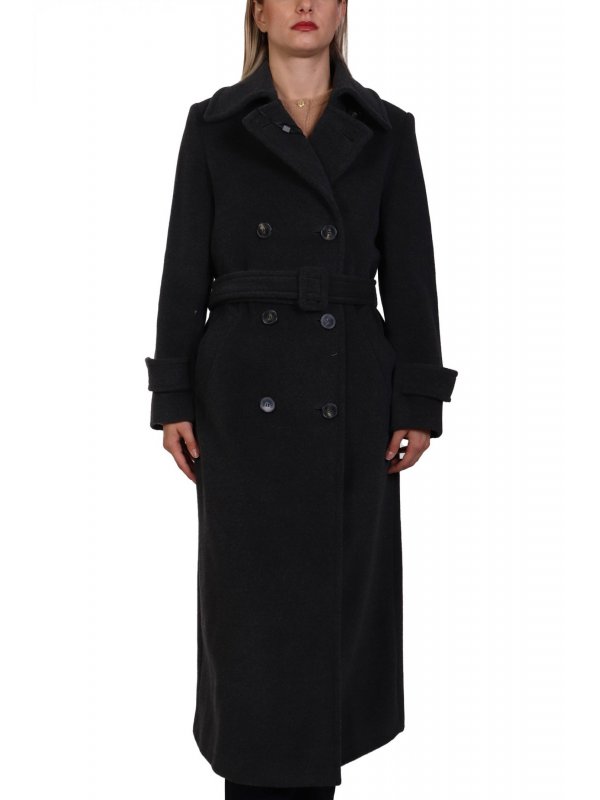 MARELLA ΠΑΛΤΟ MAIA ΜΑΛΛΙΝΟ ΜΑΚΡΥ ΑΝΘΡΑΚΙ