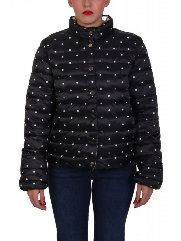 MARELLA EMME ΜΠΟΥΦΑΝ DIGIONE ΦΟΥΣΚΩΤΟ ΚΑΠΙΤΟΝΕ ΔΙΠΛΗΣ ΟΨΕΟΣ ΠΟΥΑ ΣΚΟΥΡΟ ΜΠΛΕ / ΕΚΡΟΥ