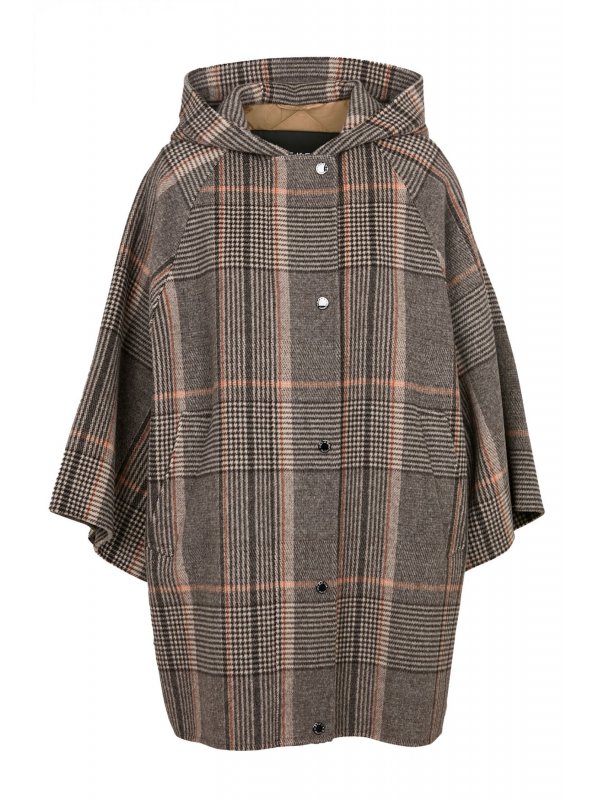 MAX MARA WEEKEND ΠΑΛΤΟ AGITARE ΚΑΡΟ ΜΑΥΡΟ-ΓΚΡΙ-ΜΠΕΖ