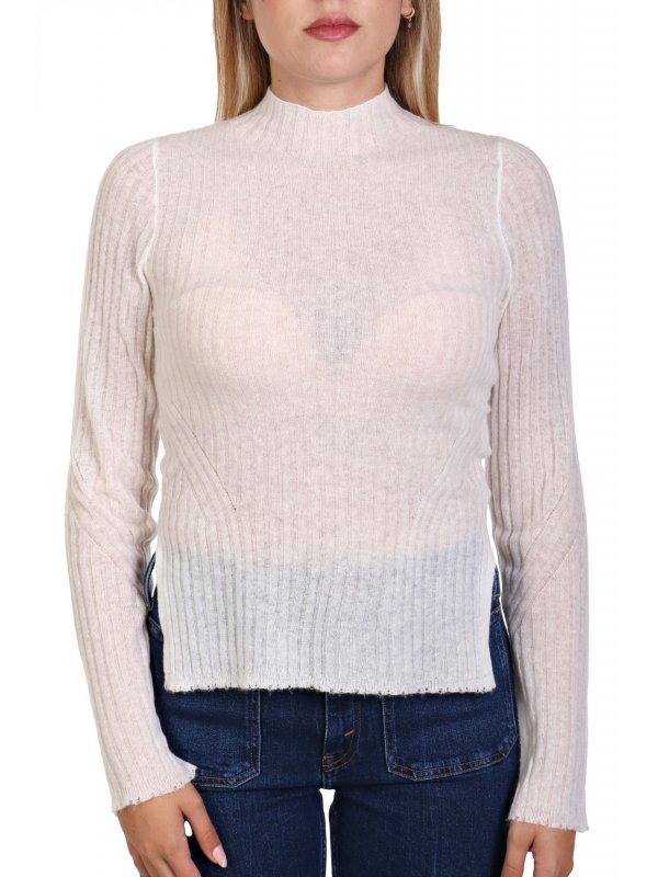 BOSS ORANGE ΜΠΛΟΥΖΑ C_FENNON ΠΛΕΚΤΗ ΖΙΒΑΓΚΟ ΡΙΜΠ ΕΚΡΟΥ