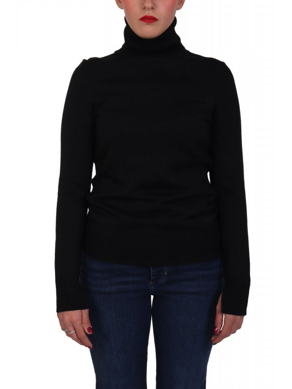 BOSS ORANGE ΜΠΛΟΥΖΑ C_FIDIE ΠΛΕΚΤΟ ΖΙΒΑΓΚΟ ΜΑΥΡΟ