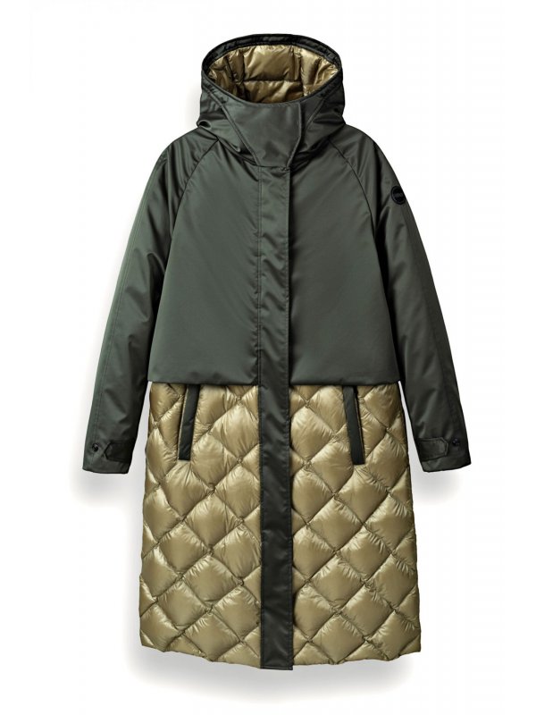 COLMAR ΜΠΟΥΦΑΝ DOWN JACKET ΚΑΠΙΤΟΝΕ ΠΑΡΚΑ ΧΑΚΙ / ΜΠΕΖ