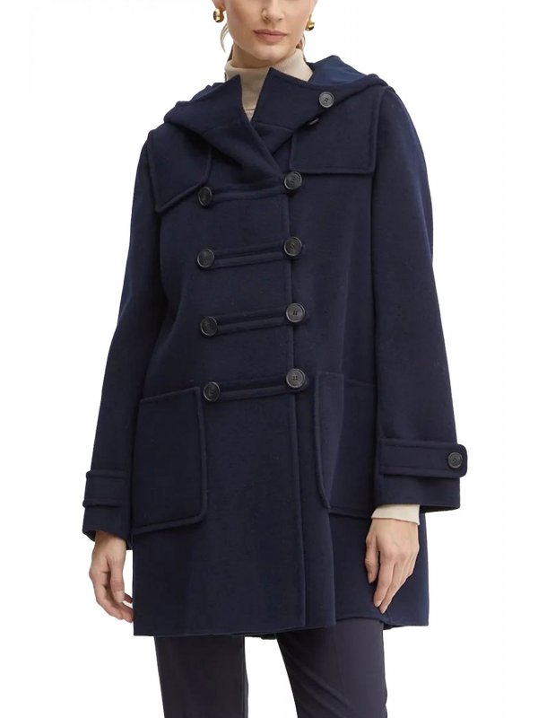 MAX MARA WEEKEND ΠΑΛΤΟ ELENIA ΛΟΥΠΕΤΟ ΣΚΟΥΡΟ ΜΠΛΕ