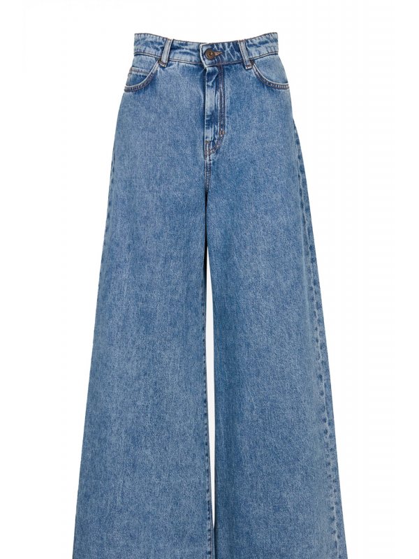 MAX MARA WEEKEND ΠΑΝΤΕΛΟΝI JEANS VEGA DENIM ΜΠΛΕ