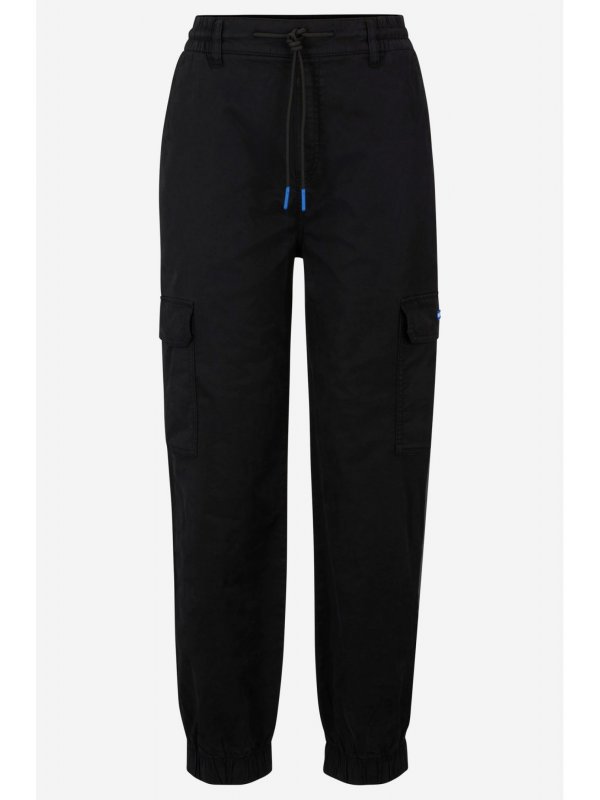 HUGO BLUE ΠΑΝΤΕΛΟΝΙ HISUNE-1-D_B CARGO ΜΑΥΡΟ