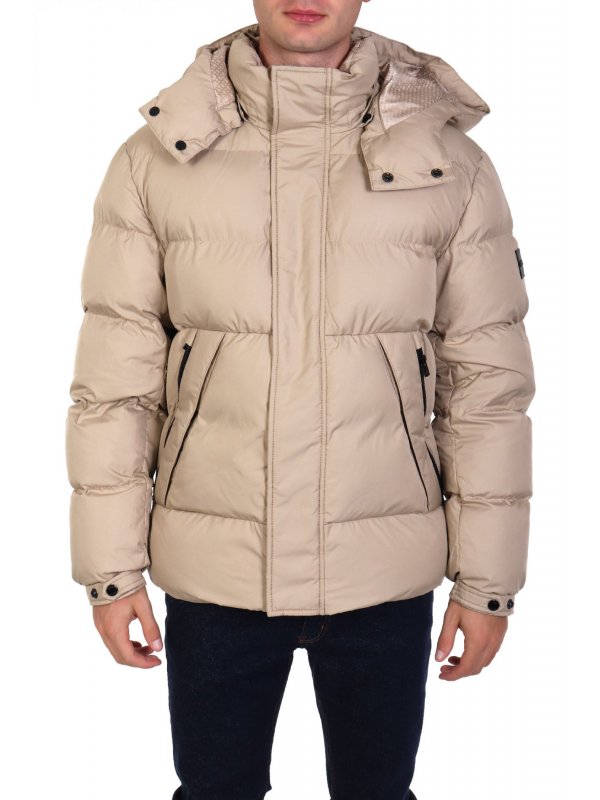 BOSS ΜΠΟΥΦΑΝ PUFFER ΑΠΟΣΠΩΜΕΝΗ ΚΟΥΚΟΥΛΑ H-COMBINIAN3 ΜΠΕΖ