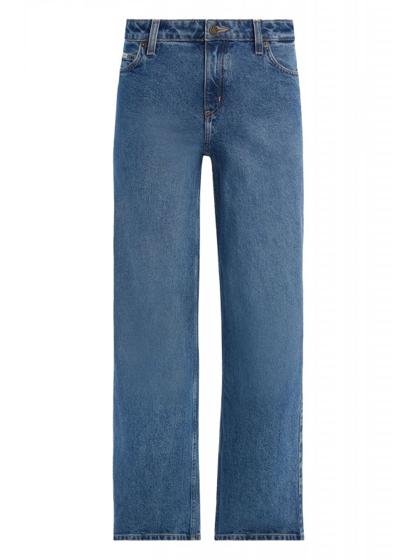 GUESS JEANS ΠΑΝΤΕΛΟΝΙ WIDE LEG DENIM ΜΠΛΕ