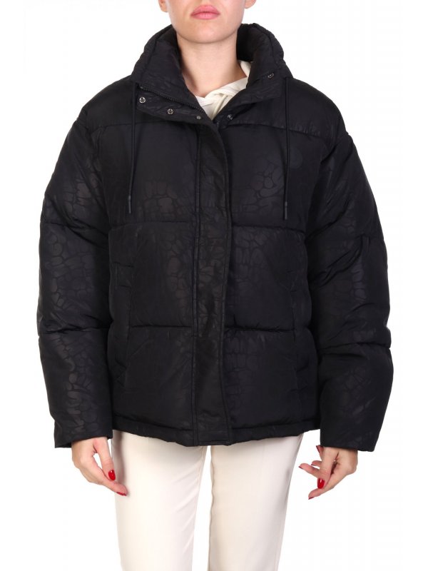 HUGO BLUE ΜΠΟΥΦΑΝ PUFFER HOODIE FALENA-1_B ΜΑΥΡΟ